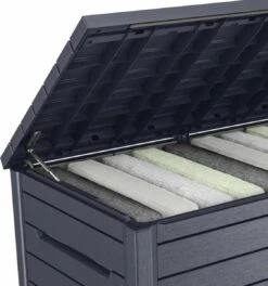 Keter Ontario Opbergbox - 870L - 147x83x86cm - Grafiet -Beroemde Tuinonderhouds Winkel 1123x1200