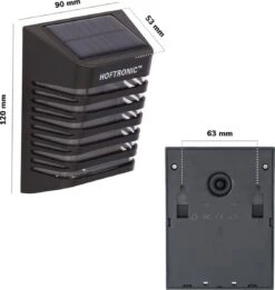 4x HOFTRONIC Dono - Solar Wandlamp Buiten - IP65 Waterdicht - Wintersolar Technologie Monokristal Zonnepaneel - 3000K Warm Wit (sfeervol) - Solar Tuinverlichting Zonne Energie -Beroemde Tuinonderhouds Winkel 1135x1200