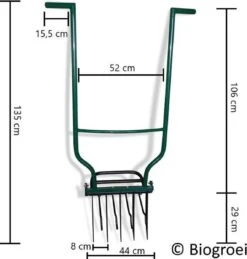 Biogroei® Ergonomische Woelvork - Spitvork - Met Verkruimelaar - Verlucht Je Bodem 5 Biogroei® Ergonomische Woelvork - Spitvork - Met Verkruimelaar - Verlucht Je Bodem -Beroemde Tuinonderhouds Winkel 1143x1200