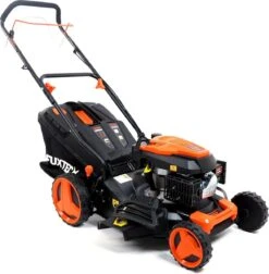 FUXTEC Grasmaaier Benzine - 46cm - Zelfrijdend / Zelftrekkend / Achterwielaandrijving - Mulchfunctie - Opvangbak 50L - FX-RM4646 -Beroemde Tuinonderhouds Winkel 1174x1200 1
