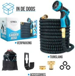 Strex Flexibele Tuinslang 15M Met Sproeikop - Uitrekbaar - Incl. Koppelingen, Ophanghaak & Opbergzak 15 Strex Flexibele Tuinslang 15M Met Sproeikop - Uitrekbaar - Incl. Koppelingen, Ophanghaak & Opbergzak -Beroemde Tuinonderhouds Winkel 1176x1200 3