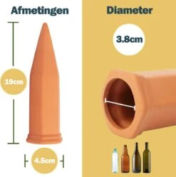 Bloomin Waterdruppelaar Van Terracotta - Waterdruppelaar Voor Planten - Druppelsysteem - Irrigatiesysteem - Watergeefsysteem - Bewateringssysteem - 8 Stuks -Beroemde Tuinonderhouds Winkel 1188x1200 1