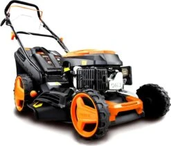 FUXTEC Grasmaaier Benzine - 46cm - Zelfrijdend / Zelftrekkend / Achterwielaandrijving - Mulchfunctie - Opvangbak 50L - FX-RM4646 -Beroemde Tuinonderhouds Winkel 1200x1022