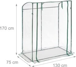 Relaxdays Tomatenkas 170 X 130 X 75 Cm - Folie Tuinkas - Grote Tomaten Kweekkas - Foliekas -Beroemde Tuinonderhouds Winkel 1200x1057 3