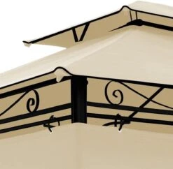 El Jardin - Partytent - 4x3 - Waterdicht Dak - Wanden - Beige Paviljoen -Beroemde Tuinonderhouds Winkel 1200x1176