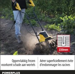 Powerplus POWXG72010 Tuinfrees - 1500W - Werkbreedte 450mm - Werkdiepte Max. 220mm - Incl. 6 Messen En Wielen -Beroemde Tuinonderhouds Winkel 1200x1179 3