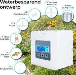 Automatisch Bewateringssysteem Voor Kamerplanten Met Pomp – Waterdruppelaar – Watergeefsysteem– Planten Watergever -Beroemde Tuinonderhouds Winkel 1200x1186 2
