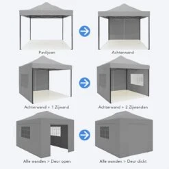 LifeGoods Partytent - 3x4.5 M - Zijwanden - Easy Up - Opvouwbaar - Waterdicht - Draagtas Met Wieltjes - Donkergrijs 18 LifeGoods Partytent - 3x4.5 M - Zijwanden - Easy Up - Opvouwbaar - Waterdicht - Draagtas Met Wieltjes - Donkergrijs -Beroemde Tuinonderhouds Winkel 1200x1200 144