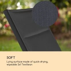 Blumfeldt Limala Tuinstoel - Ligstoel - Relaxstoel - Rugleuning In 6 Standen Verstelbaar - 2 Vielen - Draagkracht: Max. 150 Kg -Beroemde Tuinonderhouds Winkel 1200x1200 170