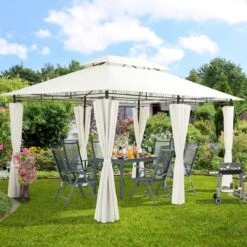 El Jardin - Partytent - 4x3 - Waterdicht Dak - Wanden - Beige Paviljoen -Beroemde Tuinonderhouds Winkel 1200x1200 172