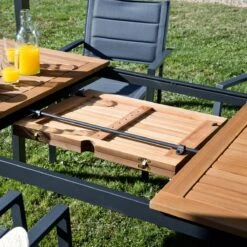 NATERIAL - Uitschuifbare Tuintafel ORIS - Uitschuifbare Tafel Voor 6 Tot 8 Personen - 180-240x100 Cm - Aluminium - Hout Eucalyptus 13 NATERIAL - Uitschuifbare Tuintafel ORIS - Uitschuifbare Tafel Voor 6 Tot 8 Personen - 180-240x100 Cm - Aluminium - Hout Eucalyptus -Beroemde Tuinonderhouds Winkel 1200x1200 174