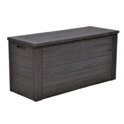 Merkloos Woody Tuin Opbergbox - 324 Liter 45x120x60 Cm - Tuinkussenbox - Antraciet/bruin -Beroemde Tuinonderhouds Winkel 1200x1200 185