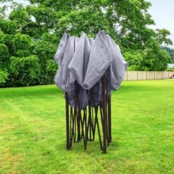 LifeGoods Partytent - 3x3 M - Zijwanden - Easy Up - Opvouwbaar - Waterdicht - Draagtas Met Wieltjes - Donkergrijs -Beroemde Tuinonderhouds Winkel 1200x1200 19