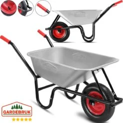 Gardebruk Kruiwagen 100L - Luchtband - 250kg Draagkracht Zilver 23 Gardebruk Kruiwagen 100L - Luchtband - 250kg Draagkracht Zilver -Beroemde Tuinonderhouds Winkel 1200x1200 244