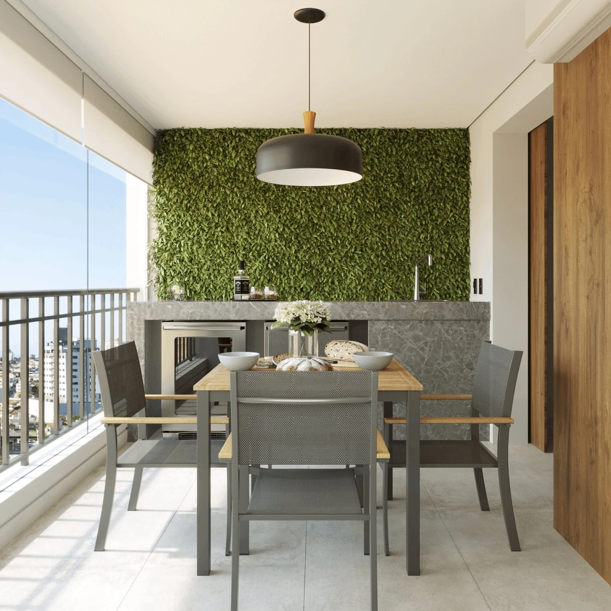 NATERIAL - Tuintafel Vierkant ORIS - 4 Personen - Houten Tafel 90x90 Cm - Aluminium - Met Houten Blad - Eucalyptus 5 NATERIAL - Tuintafel Vierkant ORIS - 4 Personen - Houten Tafel 90x90 Cm - Aluminium - Met Houten Blad - Eucalyptus - Afbeelding 5