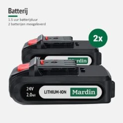 Mardin Mini Kettingzaag - Snoeizaag - Kettingzaag - Kettingzaag Electrisch Met 2 Accu - Inclusief Koffer - 1 Extra Accu - Zwart -Beroemde Tuinonderhouds Winkel 1200x1200 272