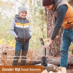 Miseru Houtklover – Geen Bijl Nodig – No Axe - Houtsplijter – Houtkliever – HANDMADE In Holland - Houtklover Voor Aanmaakhout – Metaal -Beroemde Tuinonderhouds Winkel 1200x1200 278