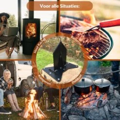 Miseru Houtklover – Geen Bijl Nodig – No Axe - Houtsplijter – Houtkliever – HANDMADE In Holland - Houtklover Voor Aanmaakhout – Metaal -Beroemde Tuinonderhouds Winkel 1200x1200 279