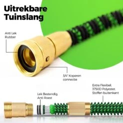 MD-Goods ® Super Sterk Uitrekbare Tuinslang Tot 30 Meter + GRATIS Tas En Koppelstuk - Tuinsproeier - Tuin Besproeien - Waterslang - Sproeikop - Groen - Flexibel Elastisch -Beroemde Tuinonderhouds Winkel 1200x1200 373
