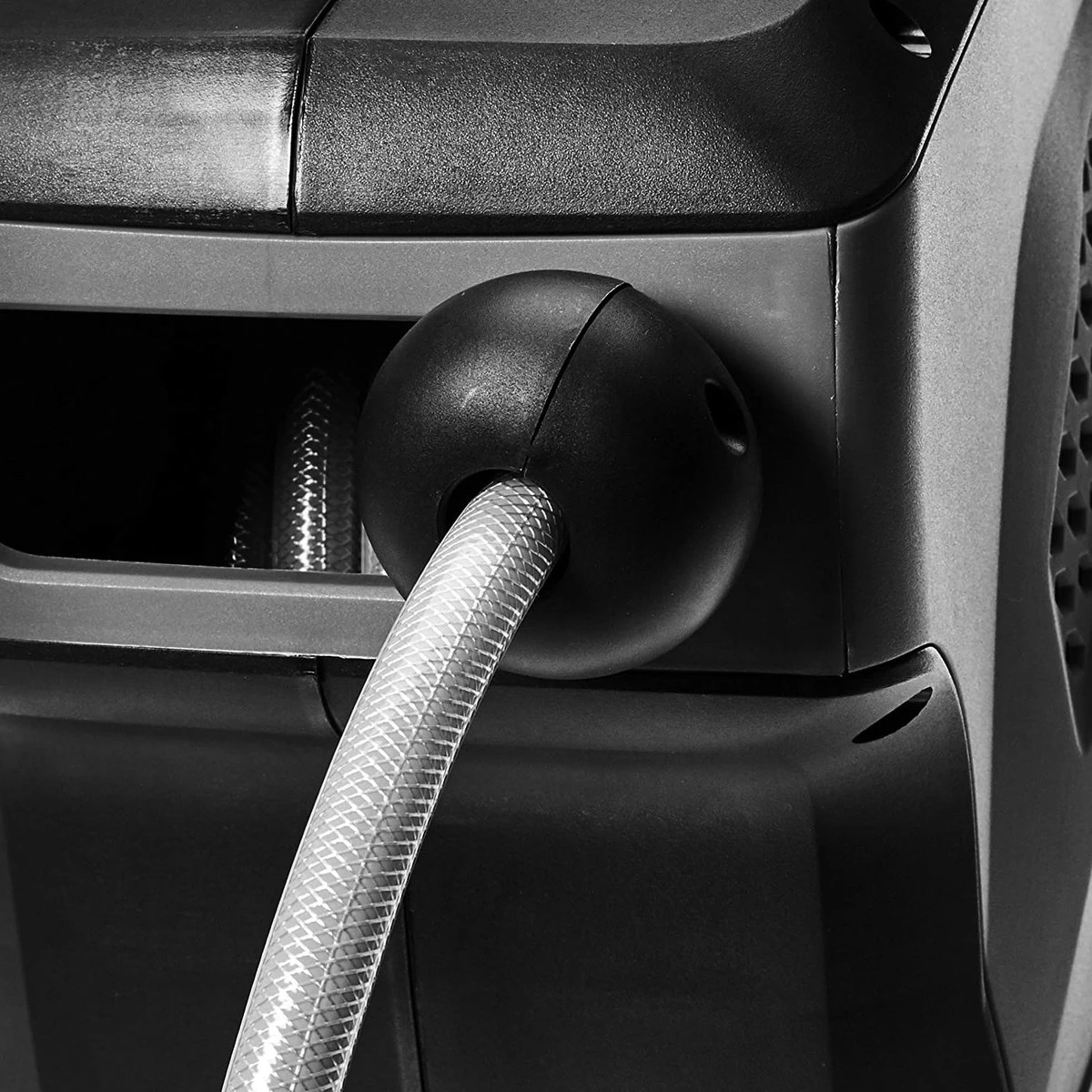 CoolHome - Wandslangenbox 20 Meter + 2 Meter - Tuinslang Met Haspel- Slangenhouder 180° Draaibaar - Tuinslanghaspel Zwart - Grijs 2 CoolHome - Wandslangenbox 20 Meter + 2 Meter - Tuinslang Met Haspel- Slangenhouder 180° Draaibaar - Tuinslanghaspel Zwart - Grijs - Afbeelding 2