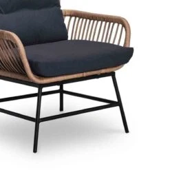 BUITEN Living Dex Wicker Loungestoel Tuin Incl. Wicker Voetenbank | Wicker + Aluminium | Bamboe Antraciet -Beroemde Tuinonderhouds Winkel 1200x1200 46