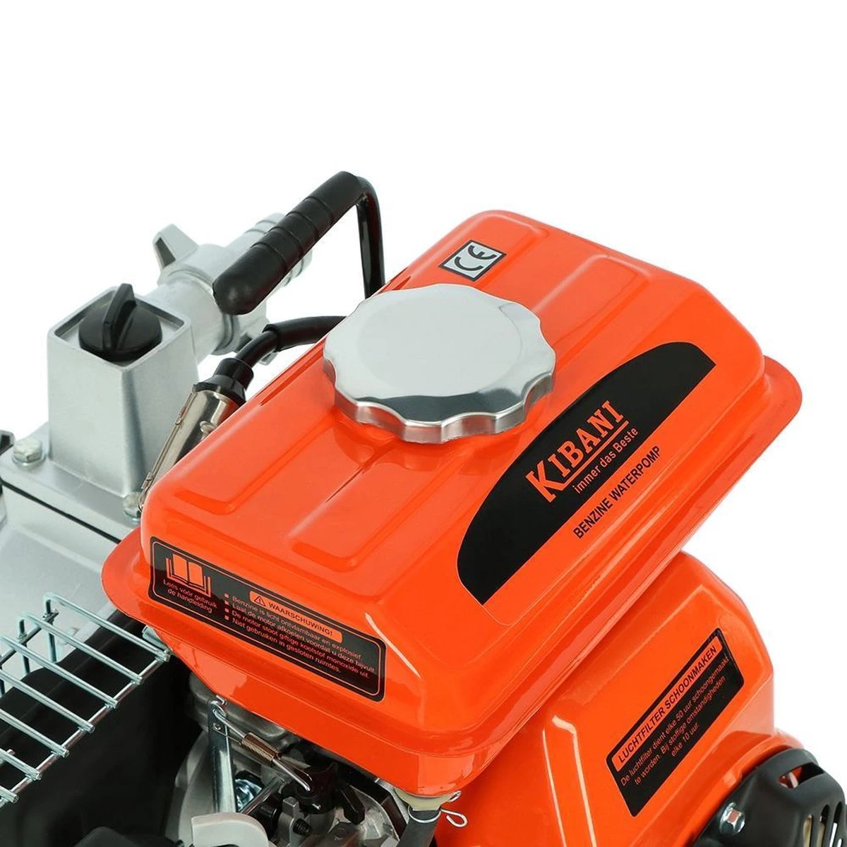 Kibani Waterpomp 8.000 Liter P/uur - 98 Cc / 1.5 PK 4-takt Benzine Motor - 4000 Toeren/Minuut - Doorstroming 8 M³ P/uur - Tuinpomp 4 Kibani Waterpomp 8.000 Liter P/uur - 98 Cc / 1.5 PK 4-takt Benzine Motor - 4000 Toeren/Minuut - Doorstroming 8 M³ P/uur - Tuinpomp - Afbeelding 4