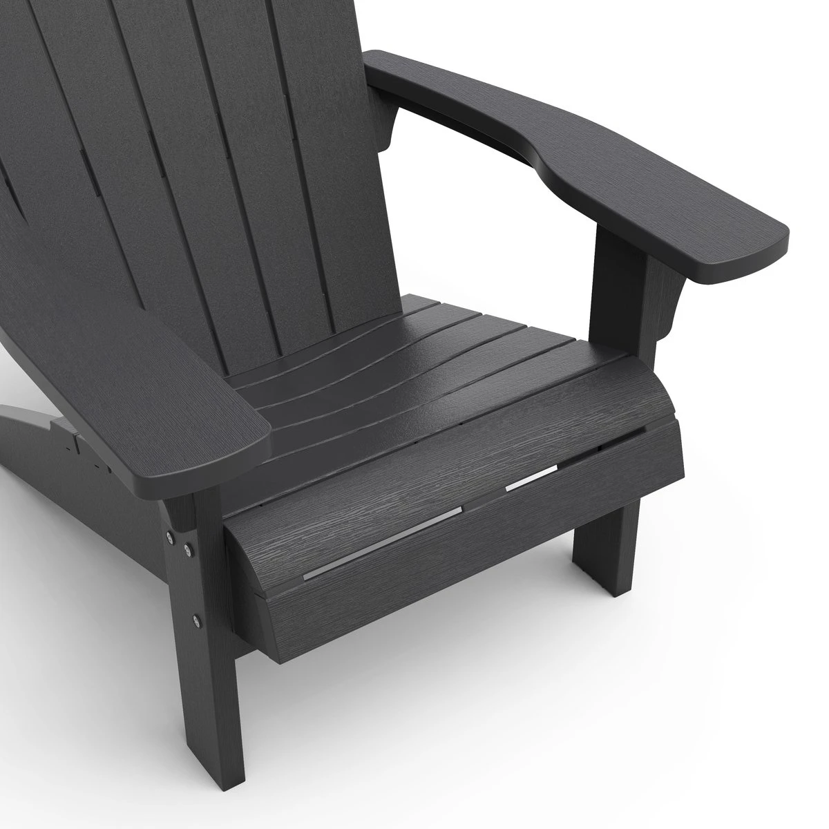 Keter Troy Adirondack Tuinstoel - 81x80x96,5cm - Grafiet 10 Keter Troy Adirondack Tuinstoel - 81x80x96,5cm - Grafiet - Afbeelding 10