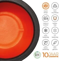 Capi Europe - Vaas Elegant Deluxe Rib NL - 56x84 - Zwart - Voor Binnen En Buiten - KBLR1132 -Beroemde Tuinonderhouds Winkel 1200x1200 563