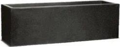 Capi Europe - Bloembak Rechthoek Laag 73x20x20 - Zwart - Bloempot Voor Buiten - FIT961 -Beroemde Tuinonderhouds Winkel 1200x475