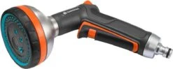 GARDENA - Comfort Broeskop - 5 Straalsoorten - Grijs -Beroemde Tuinonderhouds Winkel 1200x482