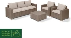 Allibert California Loungeset - 5 Personen - Cappuccino 21 Allibert California Loungeset - 5 Personen - Cappuccino -Beroemde Tuinonderhouds Winkel 1200x648