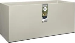 Elho Vivo Matt Finish Lang Wielen 90 - Grote Staande Plantenbak Voor Binnen & Buiten - Gemaakt Van Gereycled Plastic - L 39 X W 88 X H 41 Cm - Wit -Beroemde Tuinonderhouds Winkel 1200x687