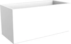 Elho Vivo Matt Finish Lang Wielen 90 - Grote Staande Plantenbak Voor Binnen & Buiten - Gemaakt Van Gereycled Plastic - L 39 X W 88 X H 41 Cm - Wit -Beroemde Tuinonderhouds Winkel 1200x744