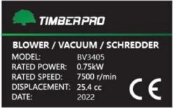 TIMBERPRO - Bladblazer - Benzine - Met Zuig En Versnipperfunctie - Blaassnelheid 225 Km/h - Opvangzak 45 L -Beroemde Tuinonderhouds Winkel 1200x747