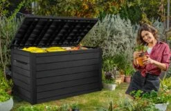 Keter Ontario Opbergbox - 870L - 147x83x86cm - Grafiet -Beroemde Tuinonderhouds Winkel 1200x783