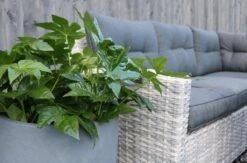 Merkloos Rivièra Original | Loungeset Hoekset Dining Set Tuinset | Wicker | Hoekbank, Hoge Tuintafel, 2 Hockers | 6 Zitplaatsen -Beroemde Tuinonderhouds Winkel 1200x793 1