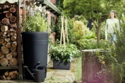 Elho Green Basics Regenton - Regenton - Living Black - Buiten - 200 Liter -Beroemde Tuinonderhouds Winkel 1200x800 116