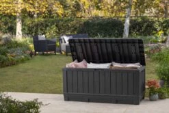 Keter Kentwood Opbergbox - 128x53.6x59 Cm - 350 L - Grafiet -Beroemde Tuinonderhouds Winkel 1200x800 63