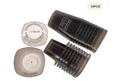 Merkloos Kruidenpot Waterreservoir Verse Kruiden Plantenpot Met Watergeefsysteem Voor Vensterbank Keuken Kruidentuin Binnen Set Van 10 Stuks Zwart -Beroemde Tuinonderhouds Winkel 1200x806