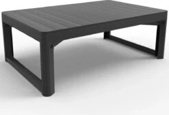 Allibert Lyon Tuintafel - 116x71,5x66/40 Cm - Grafiet -Beroemde Tuinonderhouds Winkel 1200x820