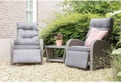 Loungeset Duoset Melia 2 Verstelbare Stoelen + Tafel - Balkonset -Beroemde Tuinonderhouds Winkel 1200x826