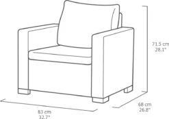 Allibert California Loungeset - 5 Personen - Cappuccino 30 Allibert California Loungeset - 5 Personen - Cappuccino -Beroemde Tuinonderhouds Winkel 1200x847 1