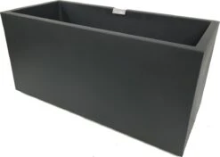 Elho Vivo Matt Finish Lang Wielen 90 - Grote Staande Plantenbak Voor Binnen & Buiten - Gemaakt Van Gereycled Plastic - L 39 X W 88 X H 41 Cm - Zwart -Beroemde Tuinonderhouds Winkel 1200x854 3