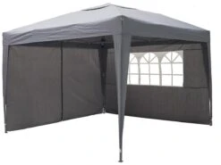 Garden Royal Partytent 3x3m Easy Up Grijs Met 4 Zijwanden -Beroemde Tuinonderhouds Winkel 1200x900 4