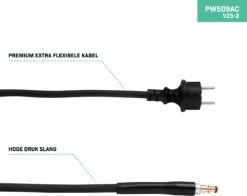 VONROC PRO Hogedrukreiniger V25-2 – 2500W – 195 Bar – 468 L/h – Duurzame Inductiemotor – Incl. 8m Slang, Slanghaspel, Terrasreiniger, Reinigingstank En Meer -Beroemde Tuinonderhouds Winkel 1200x952