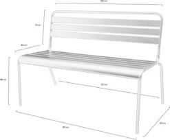 MaximaVida Metalen Tuinbank Max 120 Cm Olijfgroen -Beroemde Tuinonderhouds Winkel 1200x992