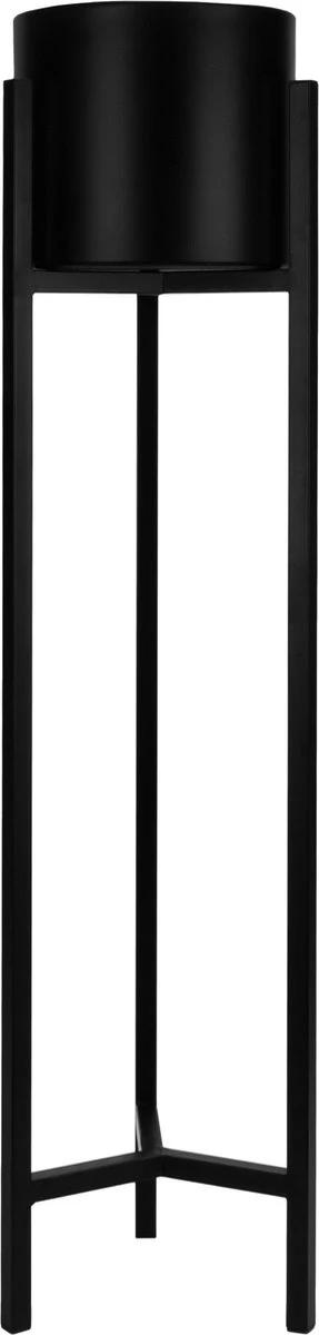 QUVIO Plantenstandaard Inclusief Pot - Staande Plantenbak - Metaal - Plantenbak - Plantenhouders - Planten Zuilen - Voor Buiten - Bloempot - 22 X 22 X 90 Cm - Zwart 2 QUVIO Plantenstandaard Inclusief Pot - Staande Plantenbak - Metaal - Plantenbak - Plantenhouders - Planten Zuilen - Voor Buiten - Bloempot - 22 X 22 X 90 Cm - Zwart - Afbeelding 2