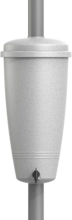 Elho Green Basics Rain Catcher 33 - Regenton Voor Balkonbuiten - Ø 33.5 X H 73.5 Cm - Grijs/Living Concrete -Beroemde Tuinonderhouds Winkel 396x1200