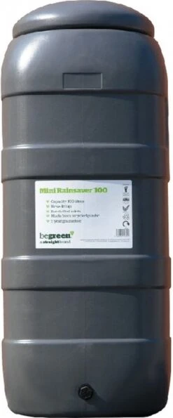 Harcostar Rainsaver Regenton 100 Liter Antraciet Met Vulautomaat En 3 Delige Voet -Beroemde Tuinonderhouds Winkel 498x1200