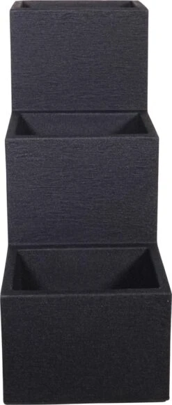 4gardenz Stone Trapsgewijs Plantenbak Voor Buiten 27x60x60 Cm - Grijs -Beroemde Tuinonderhouds Winkel 509x1200